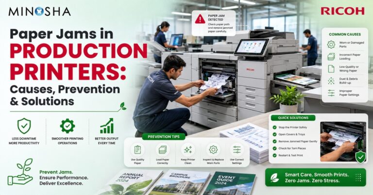 Paper Jams in Production Printers: Causes, Prevention & Solutions